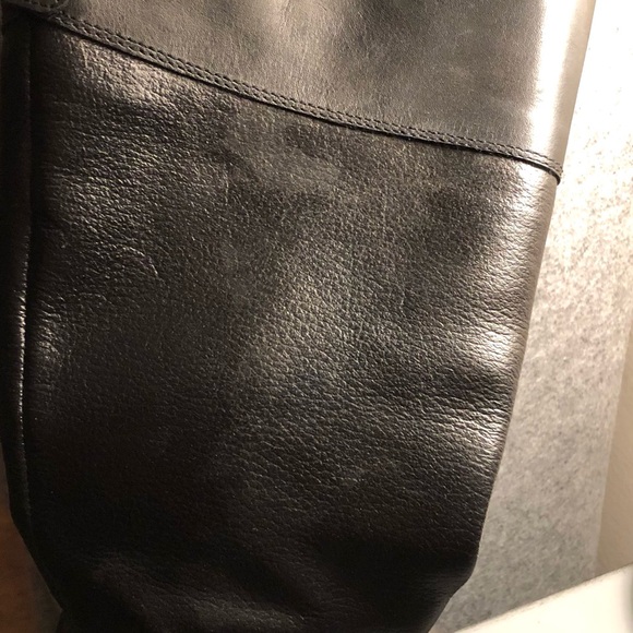 Aldo leather upper knee high boots with size zipper. Size 6. - Picture 6 of 6